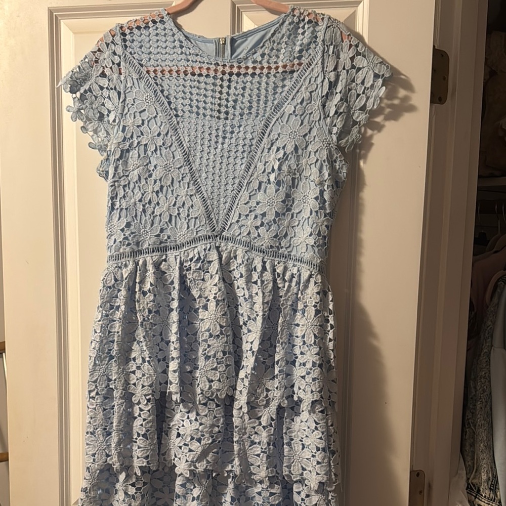 Light Blue Lace Dress